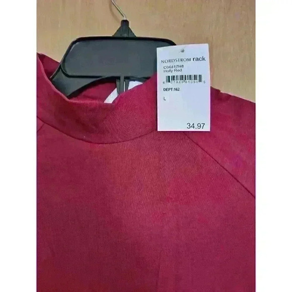 Alternative Nordstrom Rack Women's Holly Red Cranberry Tee Shirt Dress NWT - Picture 3 of 6